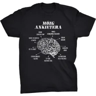 Koszulki męskie - Koszulka T-shirt Mózg Ankietera Śmieszny Prezent na Święta Urodziny - miniaturka - grafika 1