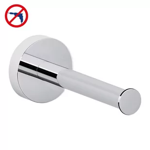 tesa TESA smooz uchwyt na zapasowe rolki papieru toaletowego (chromowany, roztwór w zestawie, wysoka siła przytrzymująca (do 6 kg), 50 MM X 50 MM X 125 MM) - Akcesoria do wc - miniaturka - grafika 1