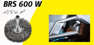 K.SZCZOTKA TARCZOWA  50mm TRZPIEŃ BRS600W DRUT FALISTY NIERDZEWNY - Akcesoria do elektronarzędzi - miniaturka - grafika 1