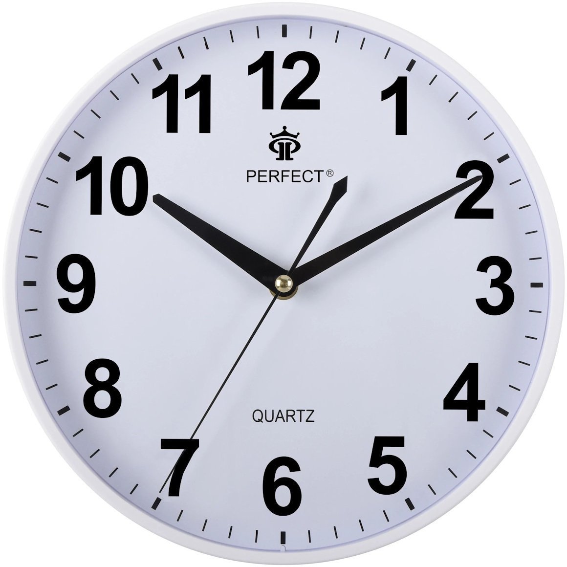 Zegar ścienny Perfect PW347-1700-1 biały 25,5 cm .
