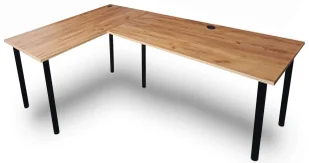 Elior Narożne duże biurko dla dwóch osób dąb złoty craft P8-M91 - Biurka Elior Narożne duże biurko dla dwóch osób dąb złoty craft P8-M91 - Biurka - miniaturka - grafika 1