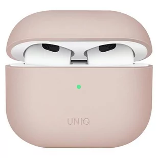 Apple Uniq Etui UNIQ Lino AirPods 3 Silicone różowy/blush pink UNIQ536PNK - Akcesoria do słuchawek - miniaturka - grafika 1