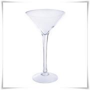 Wazony i flakony - Wazon szklany na wysokiej nóżce martini H-30 cm D-17 cm - miniaturka - grafika 1