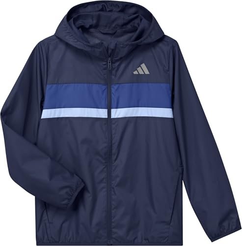 adidas Uniseks - dzieci TIBERIO WINDBREAKER, dark blue/team royal blue/glow blue, 15-16 Years