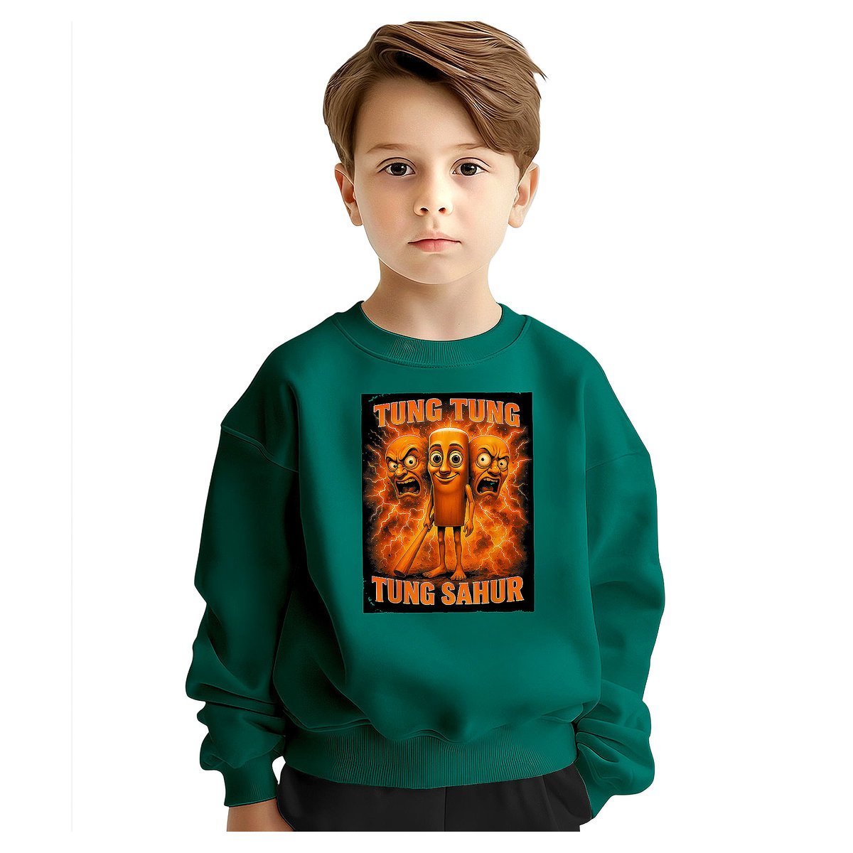 BLUZA DZIECIĘCA ITALIAN BRAINROT TUNG SAHUR 146-152 DLA CHŁOPCA DZIEWCZYNKI