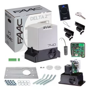 FAAC Zestaw DELTA 2 740 230V BASIC do bram przesuwnych do 500 kg - Zestawy do bram - miniaturka - grafika 1
