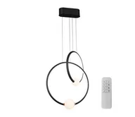 Lampy sufitowe - Klausen 142039 - LED Ściemnialny żyrandol na lince LIV LED/50W/230V czarny + pilot - miniaturka - grafika 1