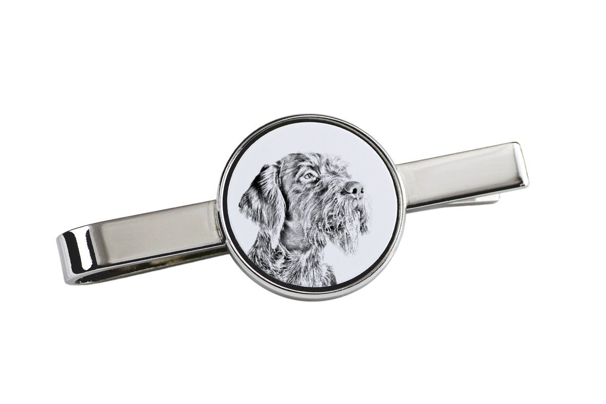 Wyżeł niemiecki szorstkowłosy, Drahthaar - spinka do krawata z psem, personalizowany klips do krawata, wyjątkowy prezent dla mężczyzny marki Art-Dog