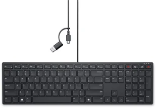 DELL KB525C klawiatura Biuro USB QWERTY British English Czarny KB525C-UK-EMEA - Klawiatury - miniaturka - grafika 1