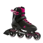 Rolki - Rollerblade Damskie łyżworolki Sirio 80, czarne/rapberry, 260 07103700 - miniaturka - grafika 1