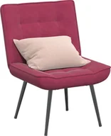 Fotele - vidaXL Fotel relaksacyjny wino czerwone 64x74x84 cm aksamit - miniaturka - grafika 1