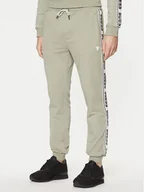 Spodnie sportowe męskie - Guess Spodnie dresowe Z2YB19 K6ZS1 Zielony Regular Fit - miniaturka - grafika 1
