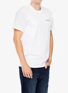Koszulka z nadrukiem Columbia Explorers Canyon Back S/S Tee - white/torn moonscape - Koszulki i topy damskie - miniaturka - grafika 1