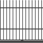 Ogrodzenia - Polbram Brama przesuwna Majorka 4x1,5 m lewa antracytowa - miniaturka - grafika 1