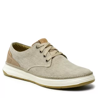 Półbuty męskie - Półbuty Skechers Ederson 65981/KHK Khaki - grafika 1