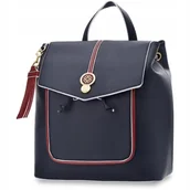 Torebki damskie - Monnari Elegancki Plecak Damski Ze Ściągaczem Plecaczek Miejski Z Klapą - miniaturka - grafika 1