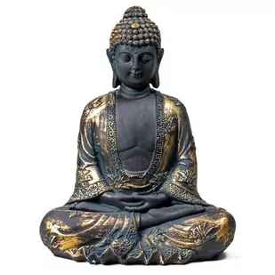 Figurka Medytujacy Budda Japonia 22Cm - Figurki dekoracyjne - miniaturka - grafika 1