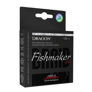 Plecionki Dragon Fishmaker V.2 Pomarańczowe 135 M 0,12 Mm - Żyłki wędkarskie - miniaturka - grafika 1