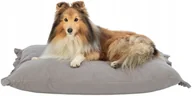 Legowiska dla psów - Trixie Amelie cushion, square, 100 × 70 cm, light grey - miniaturka - grafika 1