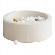 Suche baseny - Suchy basen z kulkami 30x90 Boucle krem + 200 piłek- DOWOLNY MIX - miniaturka - grafika 1