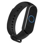 Akcesoria do smartwatchy - Braders Silikonowa opaska zamienna do Xiaomi Mi Band 5 czarny - miniaturka - grafika 1