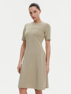 Calvin Klein Sukienka codzienna K20K208151 Beżowy Regular Fit - Sukienki - miniaturka - grafika 1