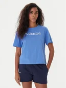 Koszulki i topy damskie - Kappa T-Shirt Frega 351M1KW Turkusowy Regular Fit - miniaturka - grafika 1