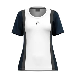 Koszulka damska Head CLUB 25 TECH T-Shirt Women Navy/White M - Koszulki sportowe damskie - miniaturka - grafika 1
