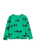 Bluzki dla dziewczynek - Mini Rodini longsleeve dziecięcy kolor zielony wzorzysty - miniaturka - grafika 1