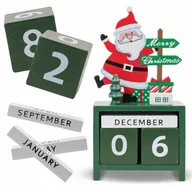 Ozdoby bożonarodzeniowe - KALENDARZ ADWENTOWY Z DREWNA ODLICZANIE DO BOŻEGO NARODZENIA OZDOBA ŚWIĘTA - miniaturka - grafika 1