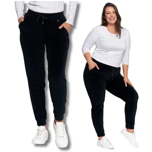 WYGODNE SPODNIE DAMSKIE DRESOWE WELUROWE WYSOKI STAN STYLOWE MORAJ M - Spodnie damskie WYGODNE SPODNIE DAMSKIE DRESOWE WELUROWE WYSOKI STAN STYLOWE MORAJ M - Spodnie damskie - miniaturka - grafika 1