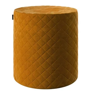 Dekoria Dekoria Puf Barrel pikowany miodowy velvet - Pufy i podnóżki - miniaturka - grafika 1