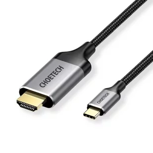 Choetech kabel przewód USB Typ C (męski) - HDMI (męski) 4K 60Hz 2 m czarny (CH0021-BK) - Kable USB - miniaturka - grafika 1