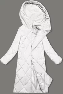 Długa kurtka zimowa z kapturem J.Style biała (5M3173-281) - J STYLE - Kurtki damskie - miniaturka - grafika 1