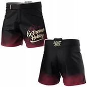 Kimona, stroje i obuwie - Krótkie Spodenki Męskie Extreme Hobby Athletic Badge Czarne R. Xxxl - miniaturka - grafika 1