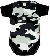 Body dla niemowląt - Body KRÓTKI rękaw 100% Bawełna MORO CZARNE r 62 KLEKLE - miniaturka - grafika 1