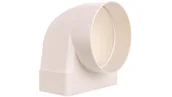 Wentylatory przemysłowe - Vents Kolanko łącznikowe 120 x 60 mm fi 100 mm 90 st. - miniaturka - grafika 1