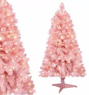 Choinka sztuczna 100 cm różowa gęsta - Choinki - miniaturka - grafika 1
