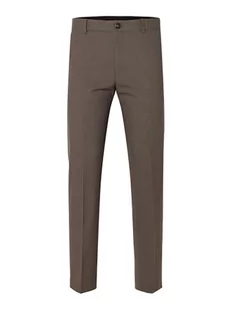 SELECTED HOMME męskie spodnie garniturowe w kratkę, Dark Olive/Checks: mini, 54 - Spodenki męskie - miniaturka - grafika 1