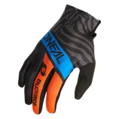 Rękawice motocyklowe - Rękawice Cross O'Neal Matrix Voltage Dziecięce Niebieski/PomarańczowyS - miniaturka - grafika 1
