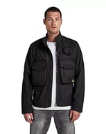 Kurtki męskie - G-Star Raw Męska kurtka bomberka Bound Pocket Track, Czarny (Dk Black A790-6484), L - miniaturka - grafika 1