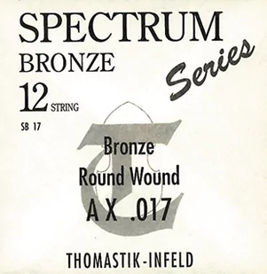 Thomasitk Einzelsaite A .018fw Bronze mit Seideneinlage flatwound SB18 für Akustikgitarre Spectrum Satz SB211 - Struny gitarowe  - miniaturka - grafika 1