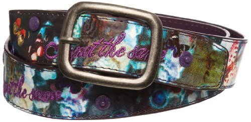 Desigual Mariposas, Pasek damski - fioletowy, syntetyczny, fioletowy, 90 centimètres