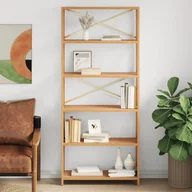 Półki do salonu - vidaXL Regał z 6 półkami, 80x30x181 cm, lite drewno dębowe - miniaturka - grafika 1