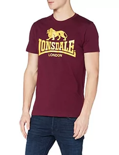 Koszulki męskie - London męski T-shirt podkoszulek logo, czerwony, XL 119083_2-2011-XL - grafika 1