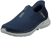 Trampki męskie - Skechers Męskie trampki 216278 NVY, granatowe tekstylne/granatowe wykończenie syntetyczne/granatowe, 8,5 UK - miniaturka - grafika 1
