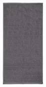 Ręczniki - Kleine Wolke Via Wegański Ręcznik kąpielowy szary duży 70x140 cm ECO LIVING - miniaturka - grafika 1