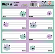 Szkolne artykuły papiernicze - Nalepki na zeszyty, Backup Kotek - miniaturka - grafika 1