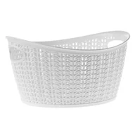 Pojemniki biurowe - Koszyk plastikowy owalny Malm 3.3L, biały - miniaturka - grafika 1