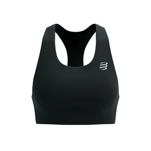 COMPRESSPORT Stanik sportowy FEELFREE SEAMLESS BRA black - Bielizna sportowa męska - miniaturka - grafika 1